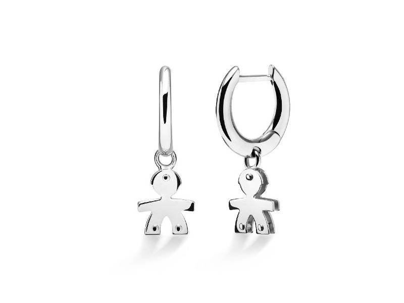 PENDANT EARRINGS MALE WHITE GOLD LE BEBE' LBB119